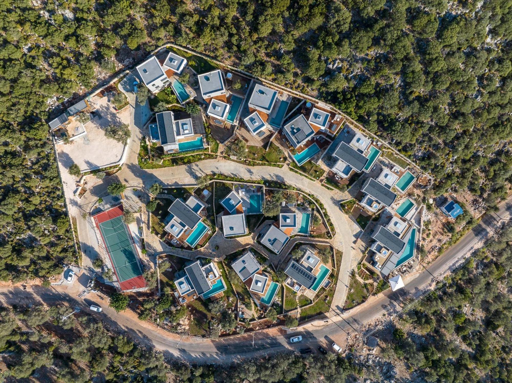 14 Premium Villas With Openair Restaurant&Tennis Court In Nature - Notos Club Kas Exterior photo